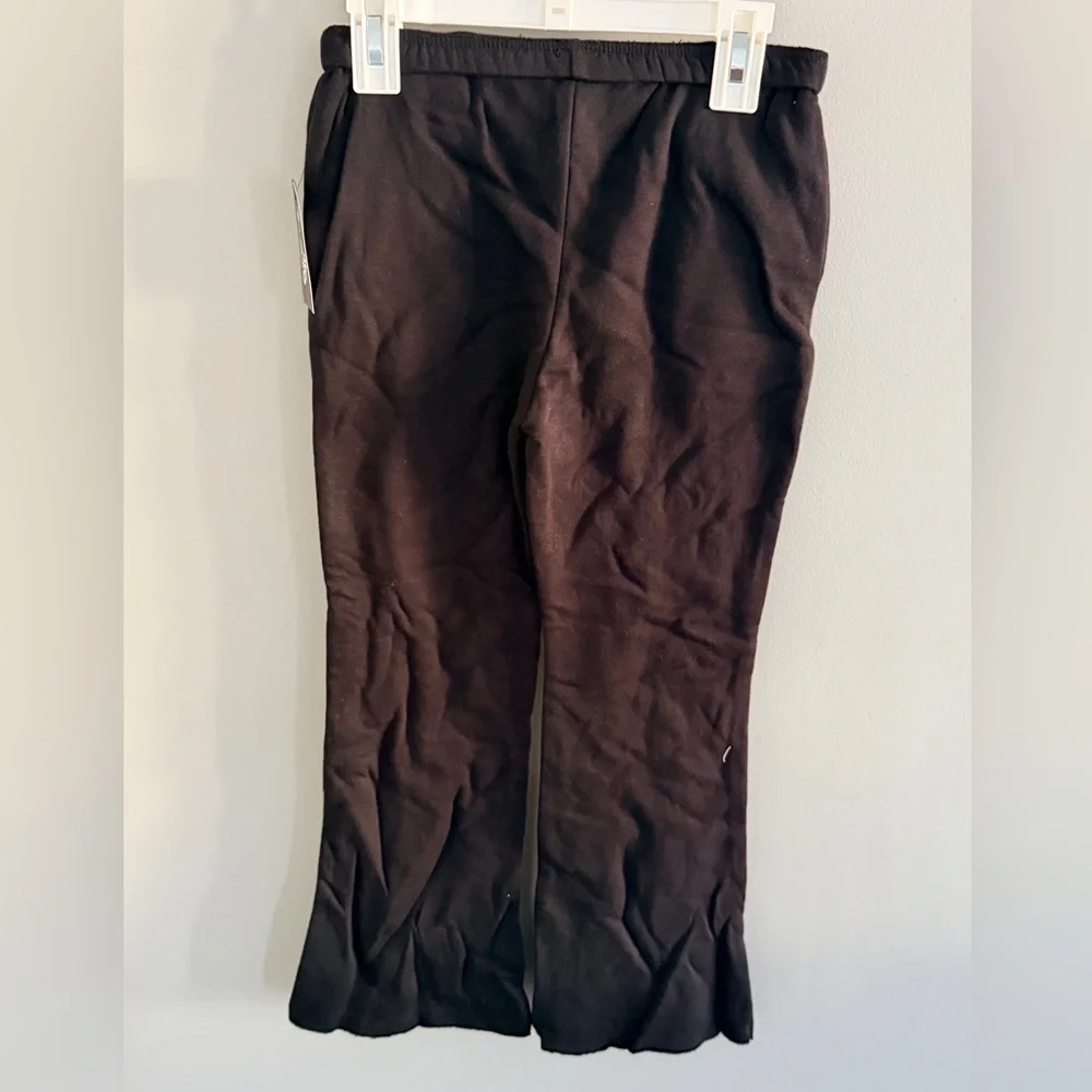 Art Class Girls Black Flare Sweatpants Drawstring Fleece Pants Size‎ M 8 NWT